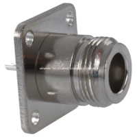 N Female Panel Mount - Square Flange
