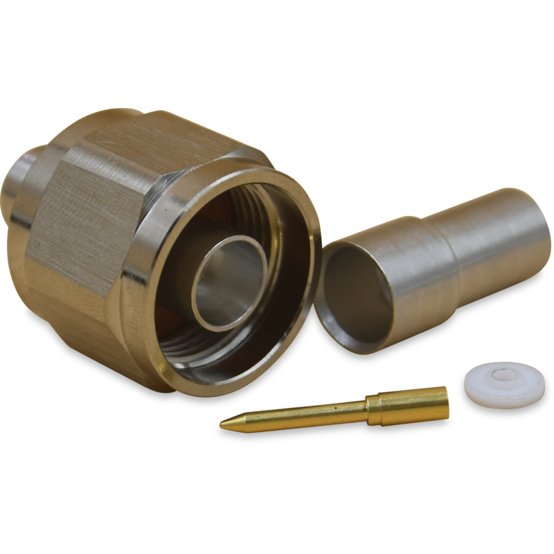 N Male Connector - 1/4" Flexible Cable - TEL150 / FSJ1-50 