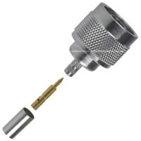 N Male Crimp Connector - RG58/LMR195/Belden 9907