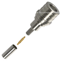 QMA Male Crimp Connector - RG58/LMR195/Belden 9907