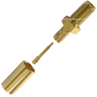 RP-SMA Female Crimp Connector - RG58/LMR195/Belden 9907