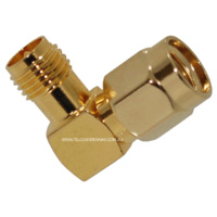 RP-SMA Female to RP-SMA Male Right Angle Adaptor