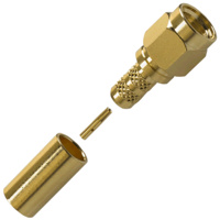 RP-SMA Male Crimp Connector - RG58/LMR195/Belden 9907