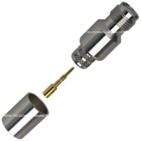 RP-TNC Female Crimp Connector - LMR400/RG8