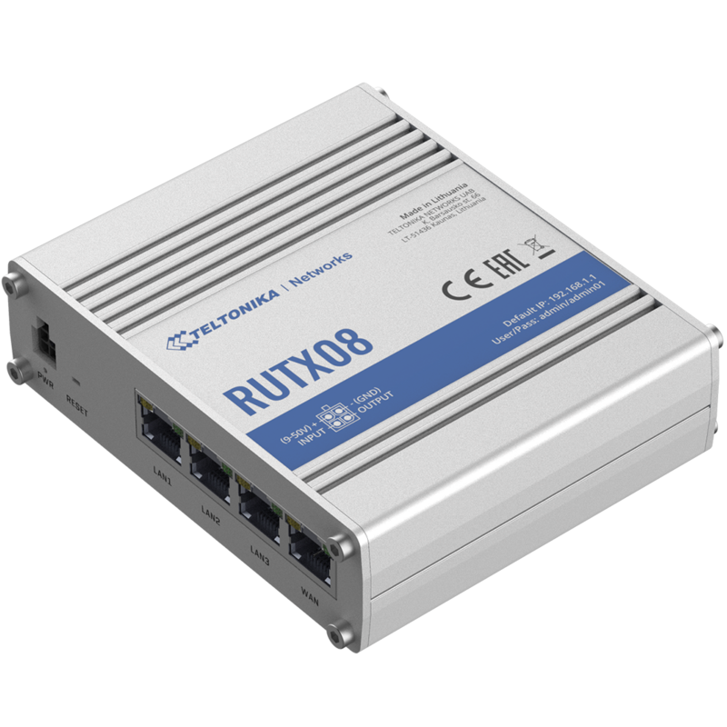 Teltonika RUTX08 Industrial Gigabit Ethernet Router