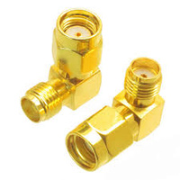 SMA Female to RP-SMA Male Right Angle Adaptor