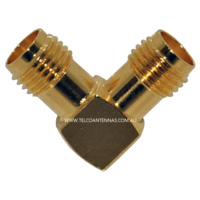 SMA Female to SMA Female Right Angle Adaptor