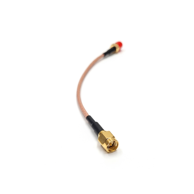 SMA Male to SMA Female (non bulk head) Patch Lead - 15cm Cable