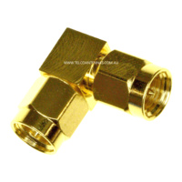 SMA Male to SMA Male Right Angle Adaptor