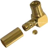 SMB Female Right Angle Crimp Connector - RG174/RG178/RG188/RG316