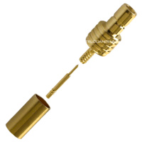 SMB Male Crimp Connector - RG58/LMR195/Belden 9907