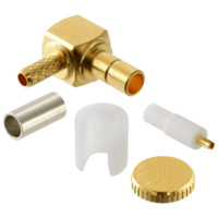 SMB Male Right Angle Crimp Connector - RG174/RG178/RG188/RG316
