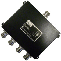 Signal Splitter 4-Way - Weatherproof N Female - 698-2700MHz