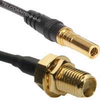 SSMB to SMA Female Patch Lead - 15cm Cable