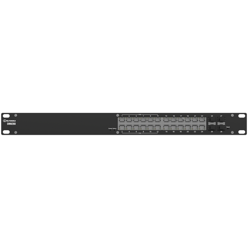 Teltonika SWM280 24 Port PoE+ L2 Managed Switch