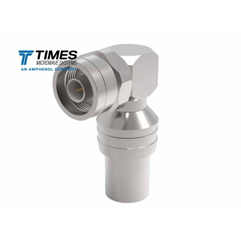 N Male Right Angle Crimp Connector - LMR600, LCU600, RAD-600