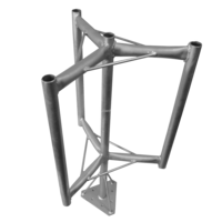 Aluminium Mast Head - 3 Sector Cluster Mount