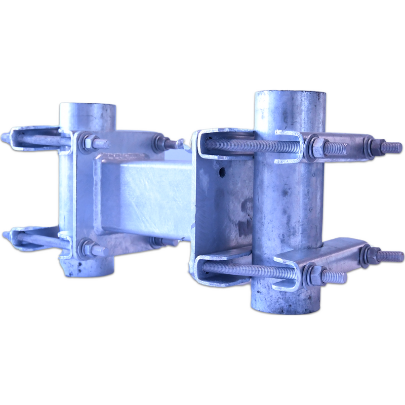 Heavy Duty Galvanised Box Section Pole Mounting Bracket