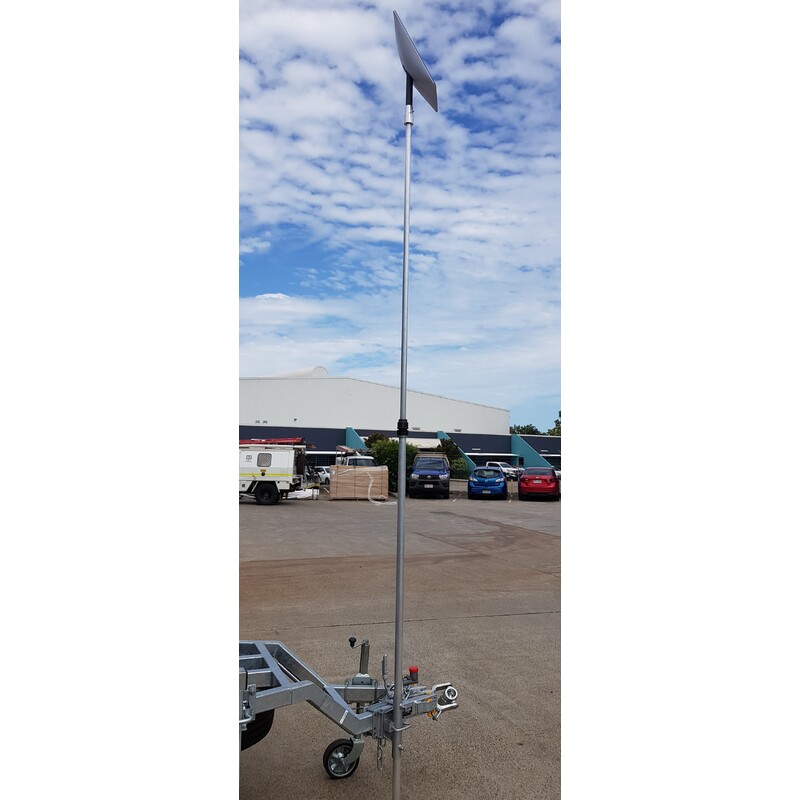 Starlink Draw Bar Mount with Telescopic Aluminium Mast 3.8m