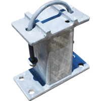 Heavy Duty Galvanised Box Section Wall Mounting Bracket