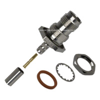TNC Female Hex Bulkhead Crimp Connector - RG58/LMR195/Belden 9907