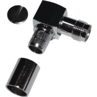 TNC Female Right Angle Crimp Connector - LMR400/RG8