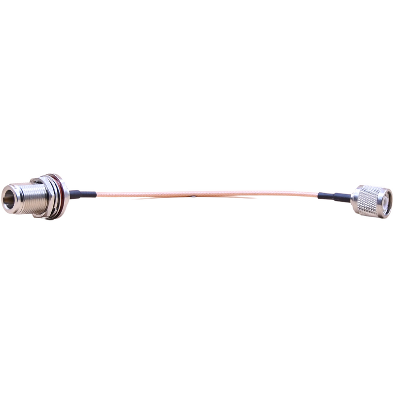 TNC Male to N Female Bulkhead Patch Lead - 15cm Cable