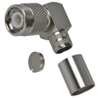 TNC Male Right Angle Crimp Connector - LMR400/RG8