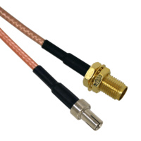 TS9 to SMA Female Patch Lead - 15cm Cable