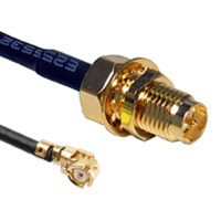 U.FL to RP-SMA Female Patch Lead - 15cm Cable