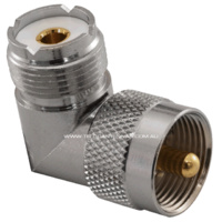 UHF Female to UHF Male Right Angle Adaptor