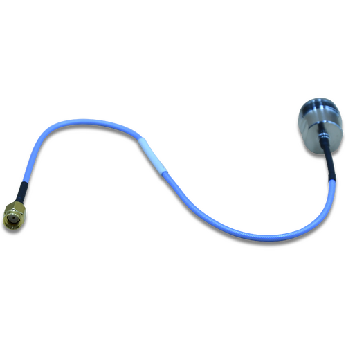 4.3-10 Female to Reverse Polarity SMA Male RG405 Semi-Flex Patch Lead - 30cm