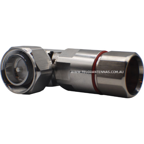 4.3-10 Right Angle Male Connector -  1/2" Flexible Cable