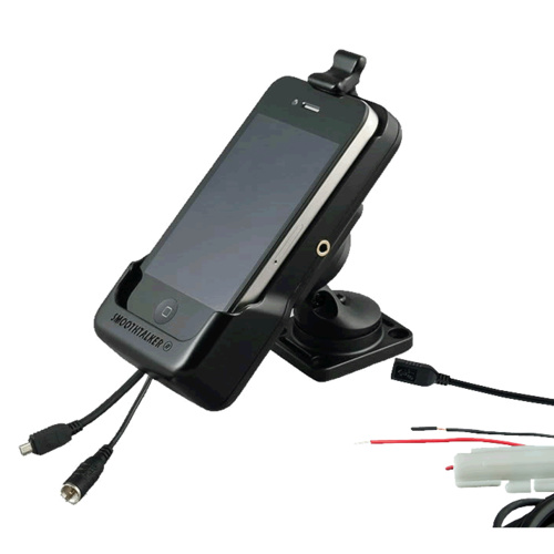 Smoothtalker iPhone 8+ 7+ Cradle with Dash Mount, Hard Wired with Antenna Connection