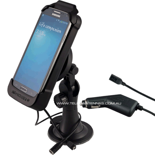 Smoothtalker Samsung Galaxy S7 Cradle - Suction Mounted, Cigarette Lighter, Antenna Connection