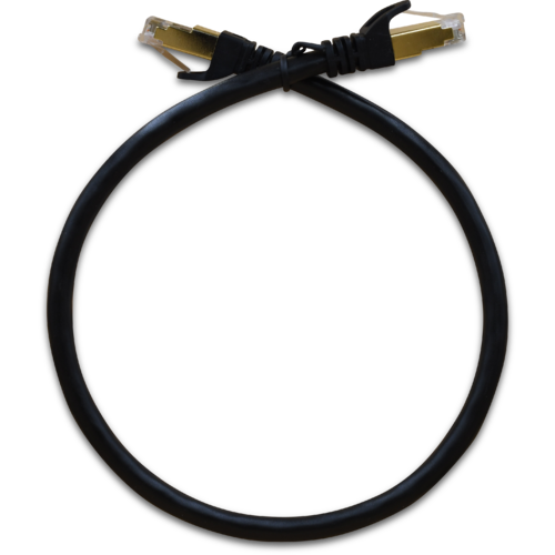 WildCat Cat6 Outdoor UV F/UTP 0.5m Ethernet Cable - ESD Shielded RJ45