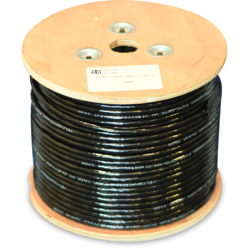 Telco WildCat Cat6 Outdoor F/UTP Shielded Ethernet Cable Spool - 100m
