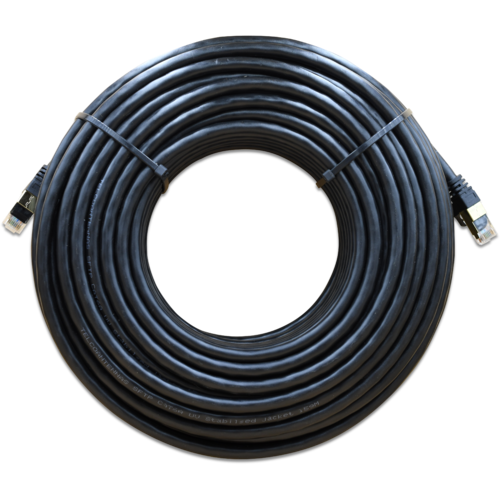 WildCat Cat6 Outdoor UV F/UTP 30m Ethernet Cable - ESD Shielded RJ45