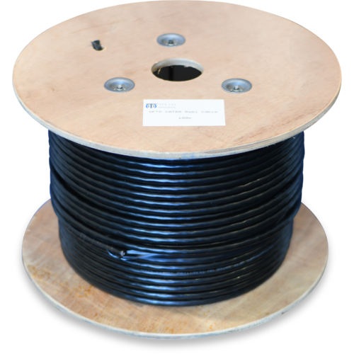 Cat6a Outdoor UV SF/TP Level-2 Braided Ethernet Cable - 305m Reel