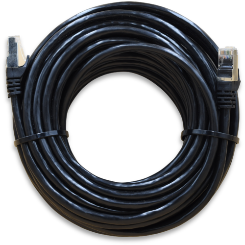 WildCat Cat6a Outdoor UV SF/TP 10m Ethernet Cable - ESD Shielded RJ45