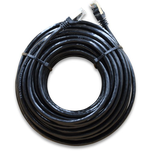 WildCat Cat6a Outdoor UV SF/TP 20m Ethernet Cable - ESD Shielded RJ45