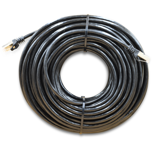 WildCat Cat6a Outdoor UV SF/TP 30m Ethernet Cable - ESD Shielded RJ45