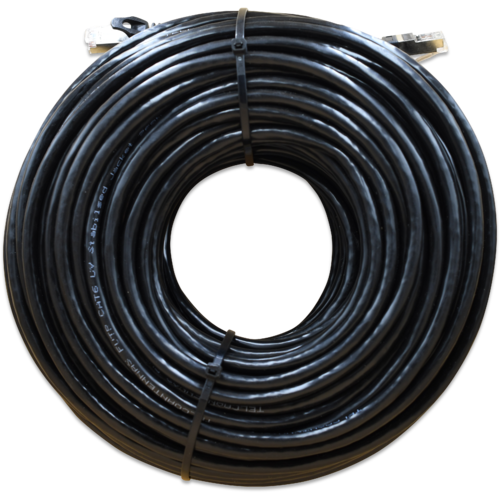 WildCat Cat6a Outdoor UV SF/TP 40m Ethernet Cable - ESD Shielded RJ45