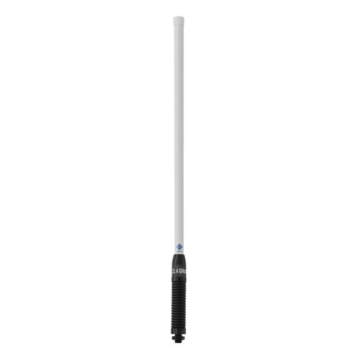 RFI CDM2408 2.4GHz 8dBi WiFi Vehicle Antenna -  White Radome/Black Spring