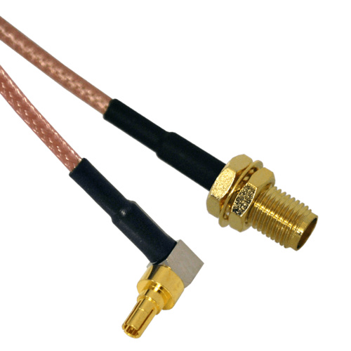 CRC9 to SMA Female Patch Lead - 15cm Cable