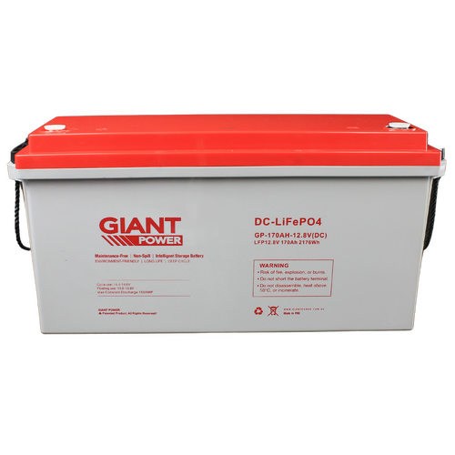 Giant 170aH 12V Lithium LifePO4 Deep Cycle Battery