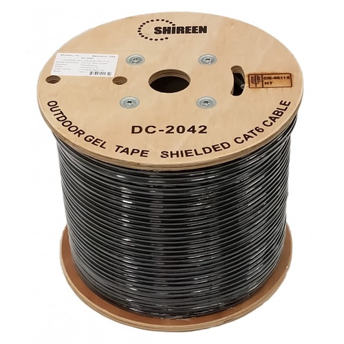 Shireen Outdoor CAT6 Shielded with Dry Gel Tape FTP Cable Reel 305m