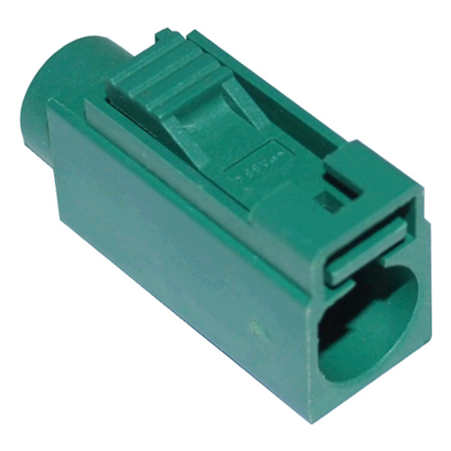 FAKRA SMB Jack: E-Code, Leaf Green (RAL 6002)