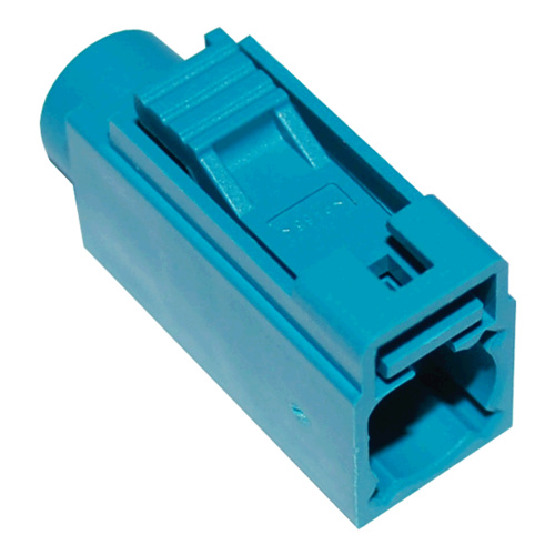 FAKRA SMB Jack: Neutral Code, Water Blue (RAL 5021)