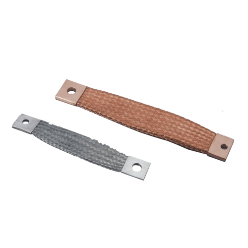 Tinned Copper Flexible Connector 25x3.5mm, 200mm Centres